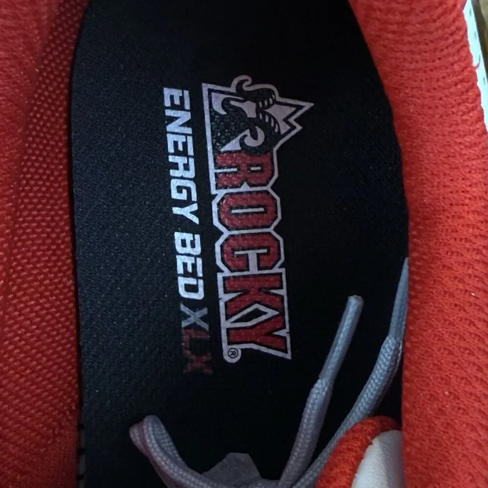 Rocky Skate Casual Leather Nano Composite toe shoes NEW Men's 3" CT Work 11W Red - Picture 8 of 12